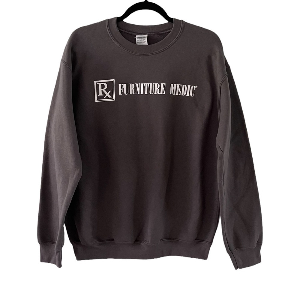 NWOT Gildan Heavy Blend 50/50 Furniture Medic Dark Gray Sweatshirt‌‌‌‌‌‌‌‌‌‌‌‌‌‍